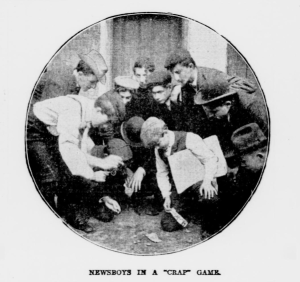 Newsboys in a "Crap" Game.